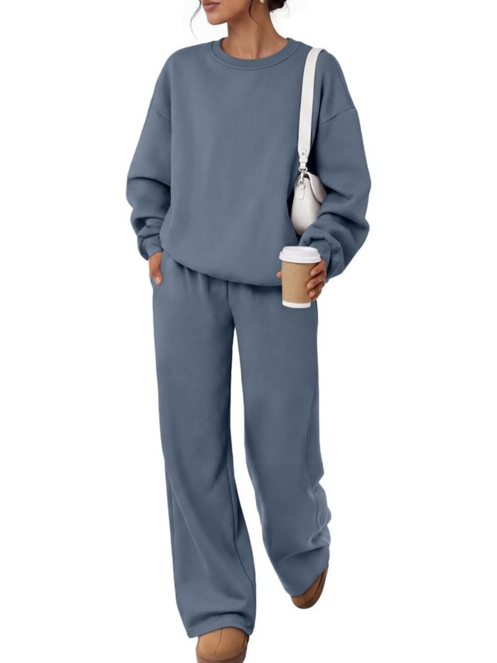 Chic Women's 2-Piece Sweatsuit Set | Cozy Fall Lounge Outfit | Trendy Fashion